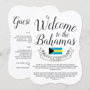 Welkom in de Bahama's   Bestemming Huwelijk Aangep Kaart