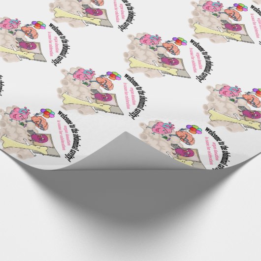 Welkom in de buikholte! cadeaupapier (Hoek)