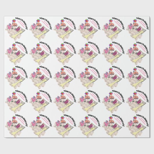 Welkom in de buikholte! cadeaupapier (Vlak)