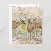 Welkom in de Buurt Hertengazon Briefkaart (Voorkant / Achterkant)