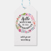 welkom in de buurt - nieuwe thuisbriefkaart cadeaulabel (Voorkant)