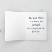 Welkom in de familie, silhouet van vogels op draad kaart (Binnen)