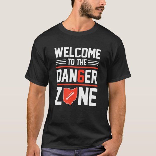 Welkom in de gevarenzone t-shirt (Voorkant)