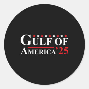 Welkom in de Golf van Amerika - Golf van Mexico 20 Ronde Sticker