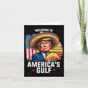 Welkom in de Golf van Amerika, grappige Trump Amer Kaart