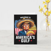 Welkom in de Golf van Amerika Kaart (Gele Bloem)