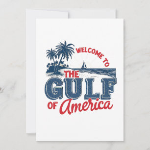 Welkom in de Golf van Amerika Mexicaanse immigrant Kaart