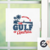 Welkom in de Golf van Amerika Mexicaanse immigrant Raamsticker (Huis)