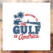 Welkom in de Golf van Amerika Mexicaanse immigrant Raamsticker (Vel 2)