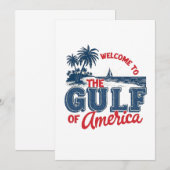 Welkom in de Golf van Amerika Mexicaanse immigrant Save The Date (Voorkant / Achterkant)