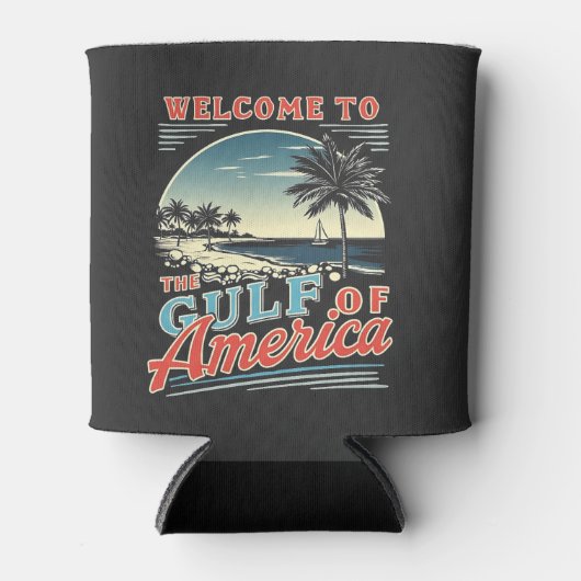 Welkom in de Golf van Amerika Trump Blikjeskoeler (Voorkant)