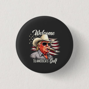 Welkom in de Golf van Amerika, Trump East Coast Me Ronde Button 3,2 Cm