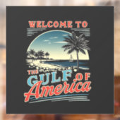 Welkom in de Golf van Amerika Trump Raamsticker (Vel 2)
