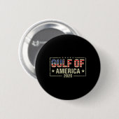Welkom in de Golf van Mexico 2025 6 Ronde Button 5,7 Cm (Voorkant /achterkant)