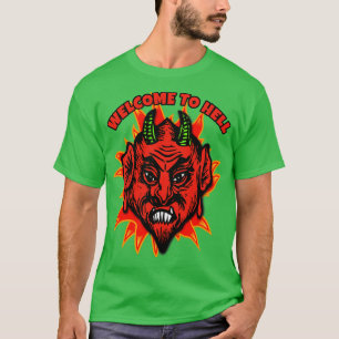 WELKOM IN DE HEL MET DUIVEL T-SHIRT