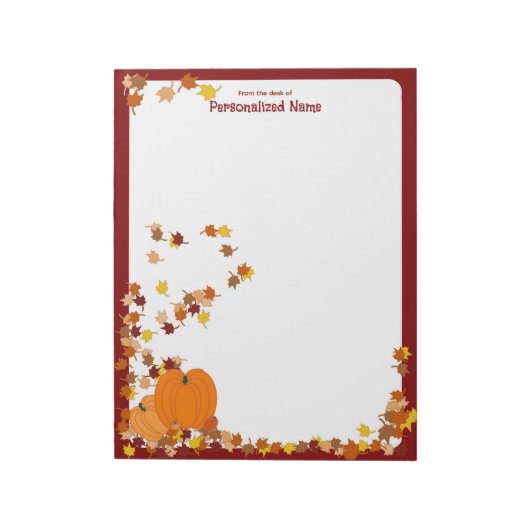 Welkom in de herfst - Unlined Notitieblok (Linkerzijde)