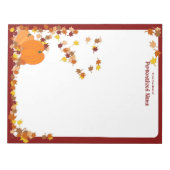 Welkom in de herfst - Unlined Notitieblok (Voorkant)