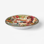 Welkom in de keuken papieren kommen (Gebogen)