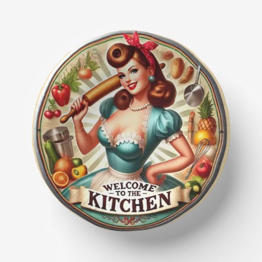 Welkom in de keuken papieren kommen (Voorkant)