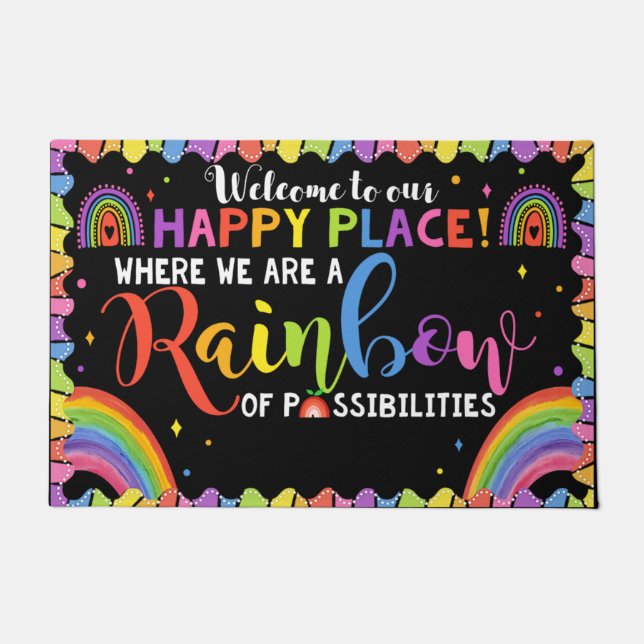 Welkom in de klaslokalen van de deur, grappige sch deurmat (Voorkant)