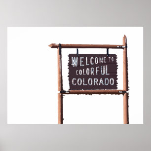 welkom in de kleurrijke colorado poster