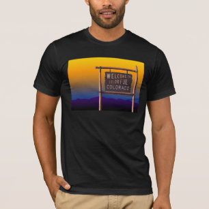 welkom in de kleurrijke colorado t-shirt