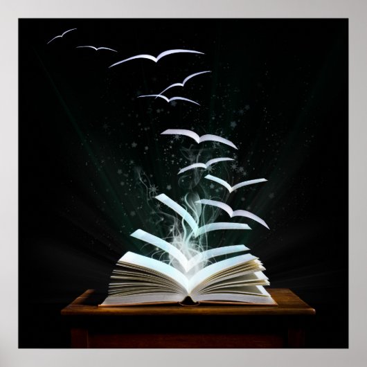 Welkom in de magische wereld van lezen! poster (Voorkant)