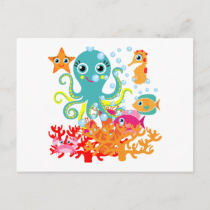 Welkom in de oceaan briefkaart