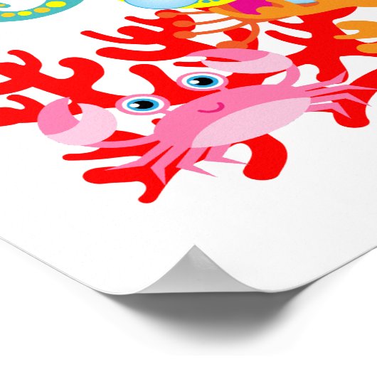 Welkom in de oceaan poster (Hoek)