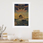 Welkom in de Pacific Shores. VlaggenschipConnectic Poster (Keuken)