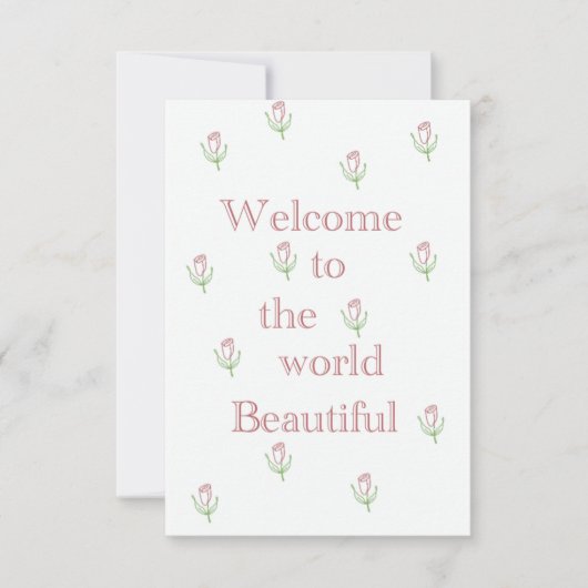 Welkom in de prachtige wereld kaart (Voorkant)