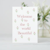 Welkom in de prachtige wereld kaart (Staand voorkant)