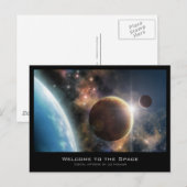 Welkom in de ruimte briefkaart (Voorkant / Achterkant)