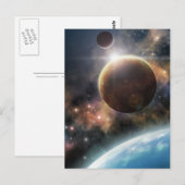 Welkom in de ruimte briefkaart (Voorkant / Achterkant)