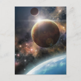 Welkom in de ruimte briefkaart