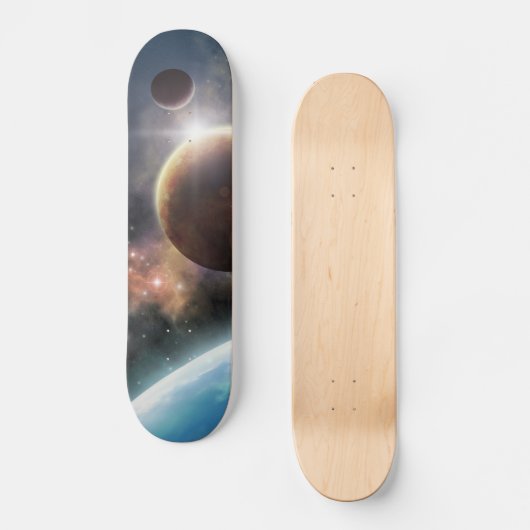 Welkom in de ruimte skateboard (Voorkant)
