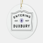 Welkom in de stad Duxbury MA Keramisch Ornament (Links)