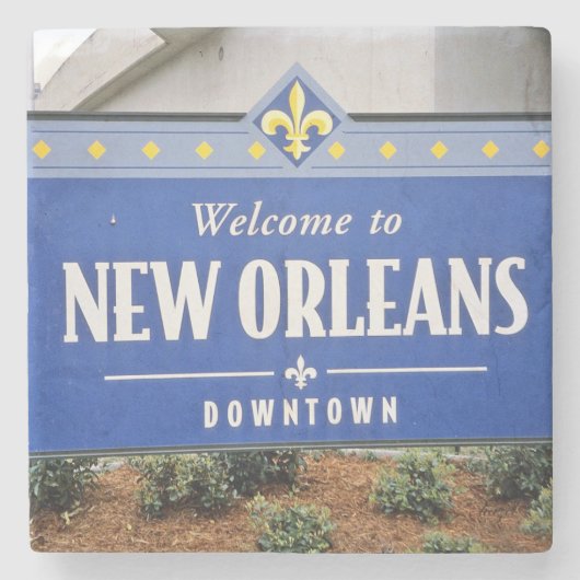 Welkom in de stad, New Orleans, Stenen Onderzetter (Voorkant)