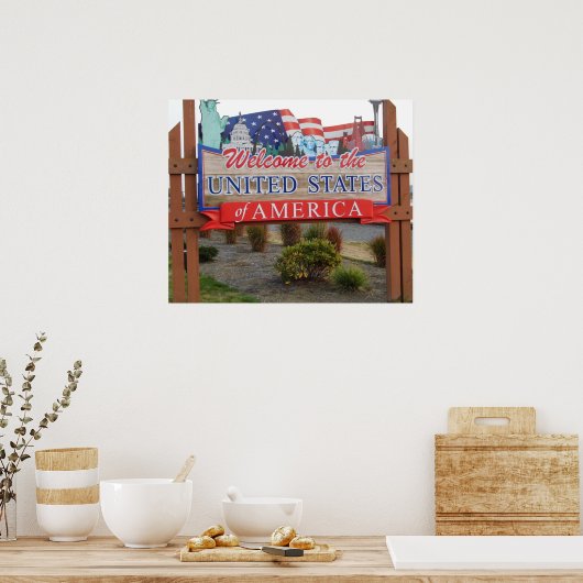 Welkom in de VS Poster (Keuken)