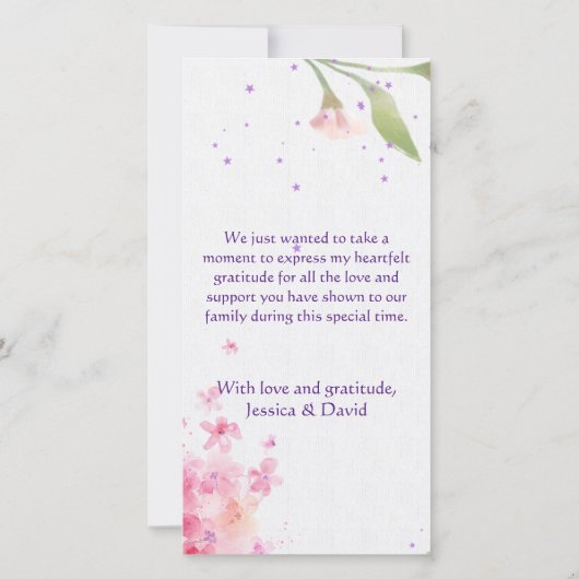 Welkom in de wereld, Baby! Enkele aankondigingskaa Aankondiging (Achterkant)