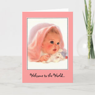 Welkom in de wereld: een mooie baby kaart