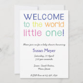 Welkom in de wereld, kleine uitnodiging van één ba (Voorkant)