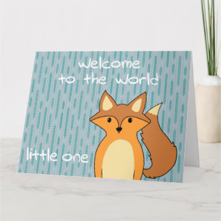 Welkom in de wereld - Little Fox Kaart