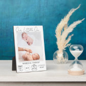 Welkom in de wereld, Little One" Twee foto's Fotoplaat (Zijkant)