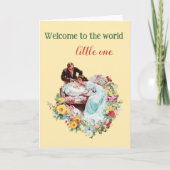 Welkom in de wereld Pasgeboren  Nieuwe Baby Kaart (Voorkant)