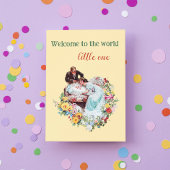 Welkom in de wereld Pasgeboren  Nieuwe Baby Kaart