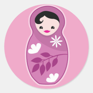 Welkom in de wereld, schattig schattig aan kleine  ronde sticker