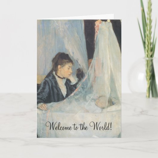 Welkom in de wereld, The Cradle by Berthe Morisot Kaart (Voorkant)