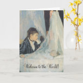 Welkom in de wereld, The Cradle by Berthe Morisot Kaart (Gele Bloem)