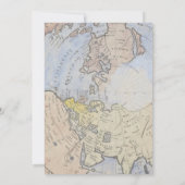 Welkom in de wereld - Travel Baby shower Kaart (Achterkant)